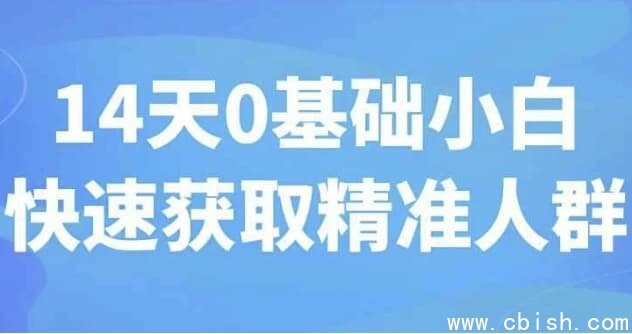 14天0基础小白快速获取精准人群