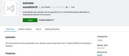 VS Code插件市场竟无防护？有人竟在此发布具有勒索软件功能的插件
