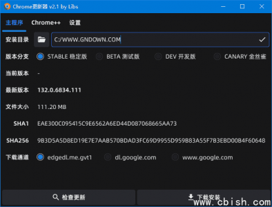 Chrome更新器 v2.2 中文绿色版