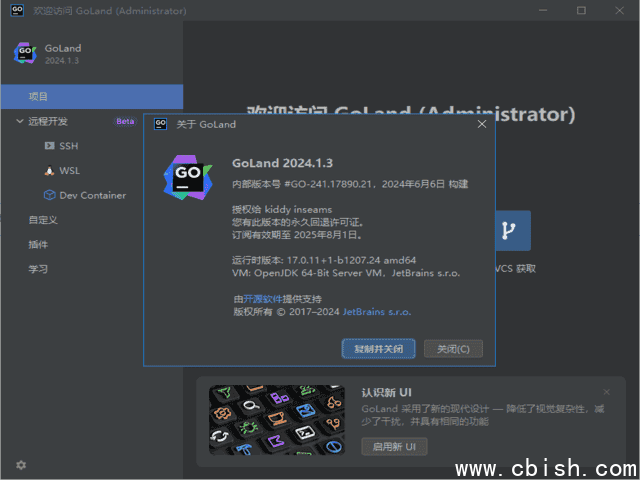 JetBrains GoLand(Go语言集成开发环境) 2025.1 直装激活版