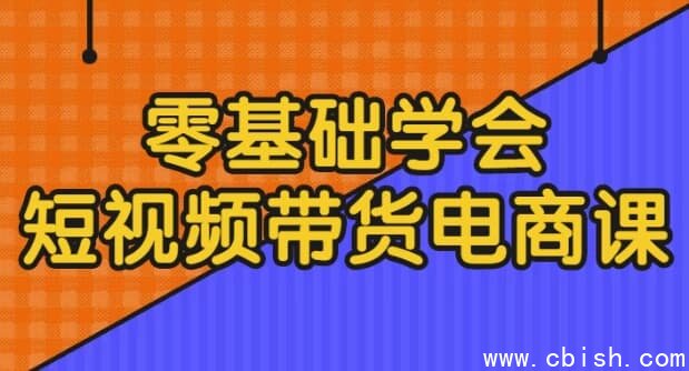 零基础学会短视频带货电商课