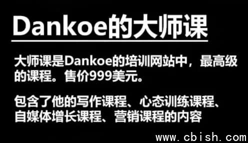 Dankoe的大师课：针对个人创业者与自由职业者的进阶课程