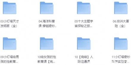 儿童教育小灯塔系列大合集（完整版）