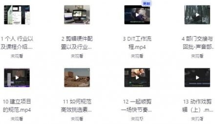 莱尼日记：影视剪辑全流程入门与短剧实战课程（附带素材）