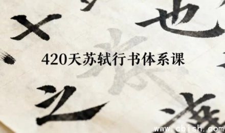 420天苏轼行书体系课程