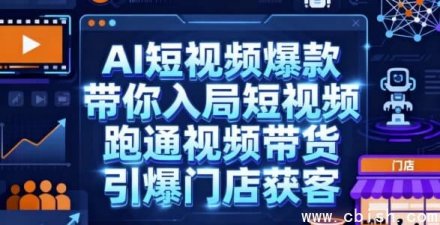 AI短视频爆款秘籍：手把手教你入局短视频，轻松跑通视频带货，高效引爆门店获客