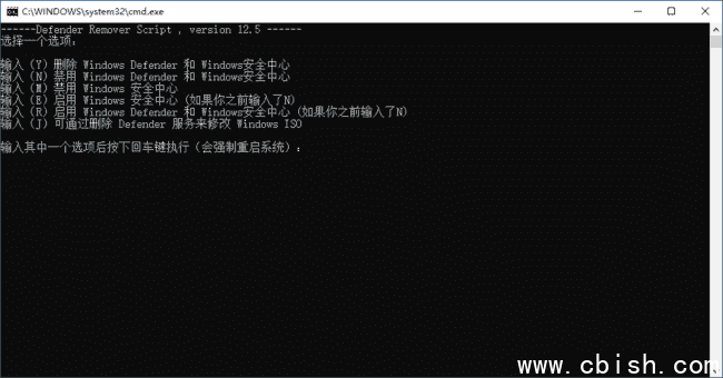 DefenderRemover(删除禁用Windows安全中心) v12.8.3 汉化绿色版