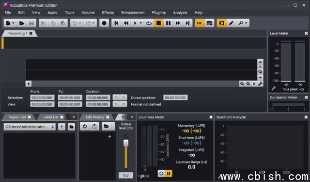 Acoustica Premium Edition(专业音频编辑) v7.7.8 便携版