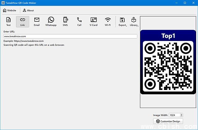 TweakNow QR Code Maker(二维码生成软件) v3.6.2 便携版