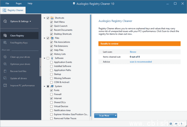 Auslogics Registry Cleaner(注册表清理工具) v11.0.1.0 便携版