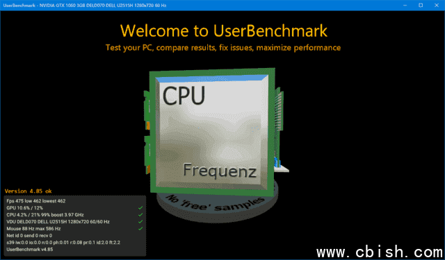 UserBenchmark(系统测试跑分软件) v5.0.2.0 便携版
