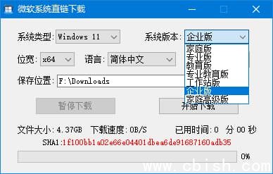 微软系统直链下载工具(一键下载原版系统) v1.3.4.5 中文绿色版