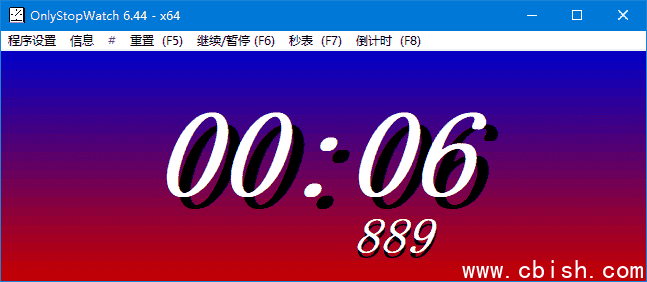 OnlyStopWatch(桌面计时器工具) v6.51 多语便携版