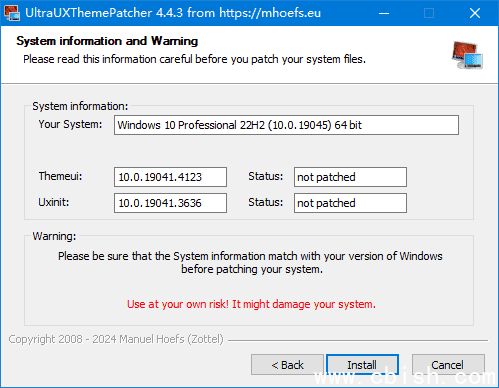 UltraUXThemePatcher(Win11主题破解限制工具) v4.4.4