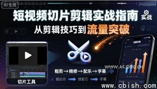 短视频切片剪辑实战指南,轻松实现流量突破与变现-