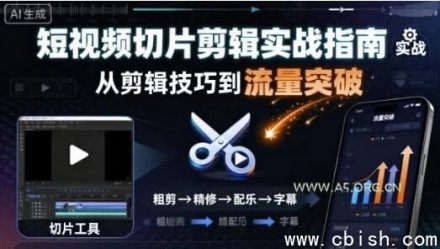 短视频切片剪辑实战：快速涨粉变现指南