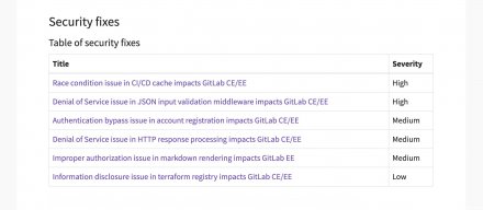 GitLab修复两个高风险漏洞，涉及CI/CD缓存凭证泄露与DoS漏洞