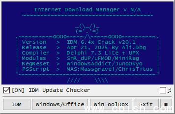 IDM 6.4x by Ali.Dbg(IDM激活工具最新版) v20.4 绿色版