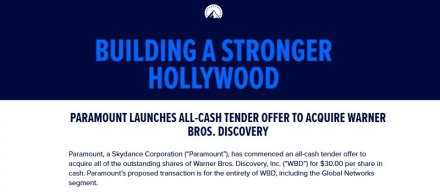 派拉蒙对华纳兄弟探索发起恶意收购