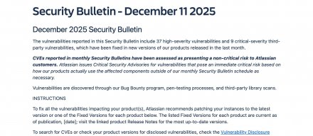 Atlassian修复旗下产品46项漏洞，Apache Tika满级XXE漏洞上榜