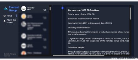 勒索软件Everest黑客声称窃取了克莱斯勒包含Salesforce在内的1TB数据
