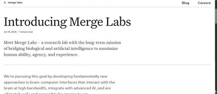 OpenAI参与脑机接口新创公司Merge Labs的种子轮融资