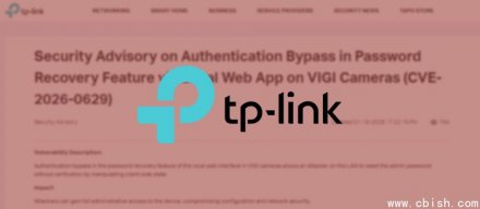TP-Link修复可完全控制VIGI摄像头的漏洞