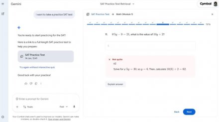 Google联合权威机构推免费SAT模拟考，Gemini智能出题与纠错