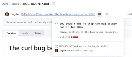 AI生成漏洞通报泛滥，Curl维护者终止漏洞赏金计划