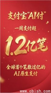 支付宝“AI付”突破1.2亿笔，开启AI支付新时代
