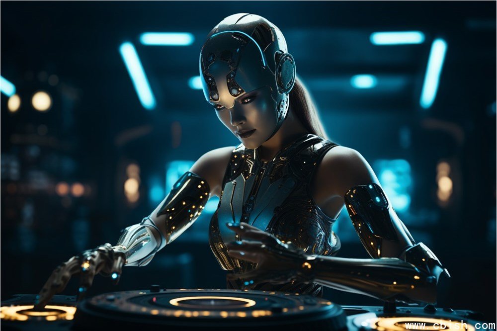 AI音乐 打碟 DJ 人工智能 (图片来源:AI合成) AI音乐 打碟 DJ 人工智能