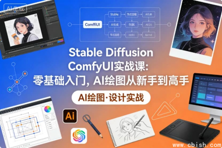 Stable Diffusion ComfyUI零基础实战：从入门到精通AI绘图