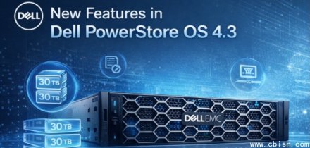 戴尔发布PowerStore存储阵列最新4.3版操作系统，扩展容量、安全性和灾难恢复功能