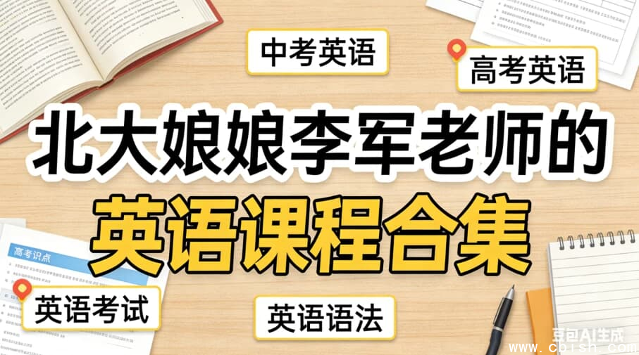 北大英语娘娘李军老师的英语课程合集（中/高考）-