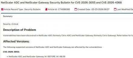 Citrix发布安全更新，修补可能导致NetScaler ADC与Gateway敏感信息泄露的重大漏洞