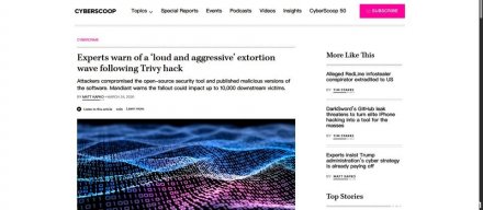 Trivy供应链攻击影响超1000个SaaS环境