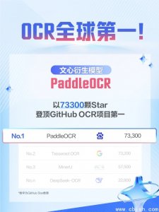 PaddleOCR 登顶 GitHub 最火OCR开源项目