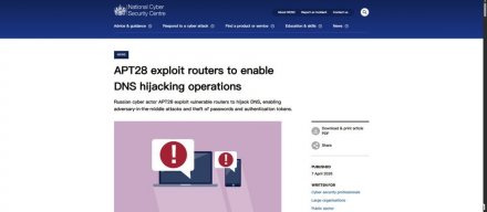 APT28劫持路由器实施DNS劫持，目的是进行AiTM钓鱼和情报收集