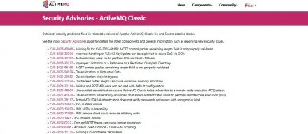 Apache ActiveMQ修补存在13年的高危漏洞，未更新可能导致远程代码执行