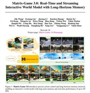 Skywork AI 发布 Matrix-Game 3.0：实现实时720p/40fps高清世界生成