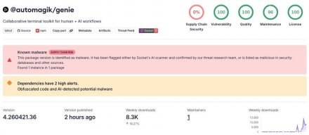 NPM蠕虫供应链攻击窃取开发环境凭证与加密货币资产，通过被黑账号传播