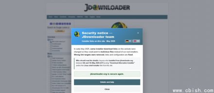 下载工具JDownloader网站遭黑客入侵，黑客篡改了安装包下载链接