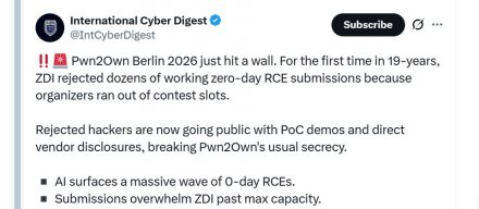 Pwn2Own Berlin 2026 报名满额，传出无法报名的研究员报复性披露漏洞
