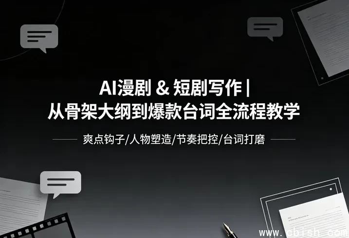AI漫剧与短剧写作课程封面