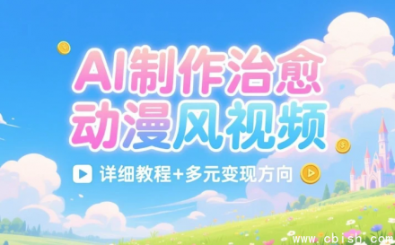 AI制作治愈动漫风视频详细教程：主流AI视频工具下载+提示词参数模板+多元变现方向实操