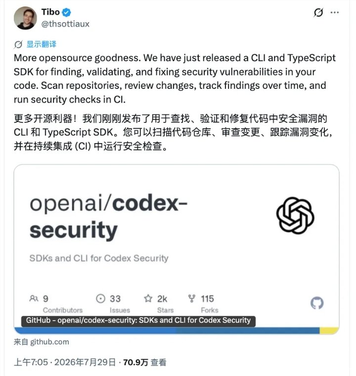 Codex Security 工具界面