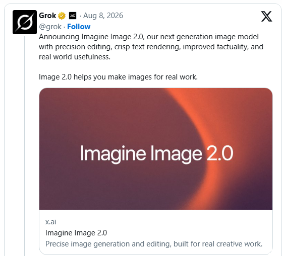 xAI Imagine Image2.0 界面预览