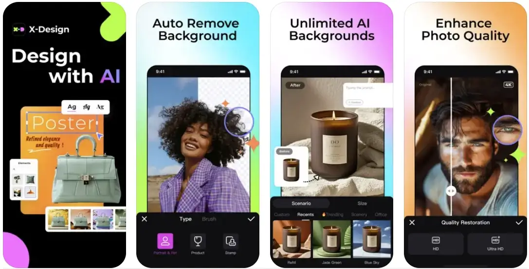 X-Design v0.10.0：美图设计室国际版AI照片编辑器专业版解锁