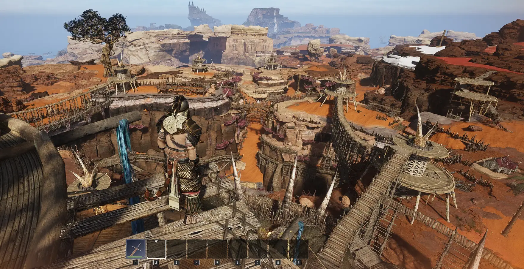 鲁米诺拉岛全景：被藤蔓与阴影吞噬的神庙，天空无星无月