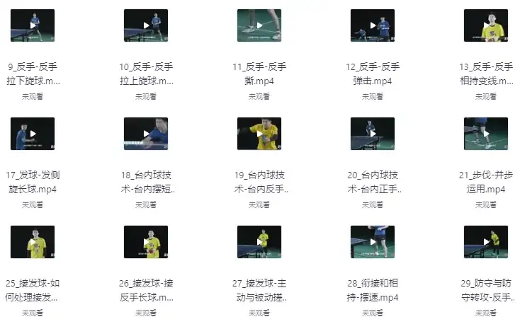 全世爆专业乒乓球教学课程